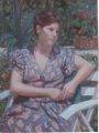 Lia nel giardino di Scario 1982